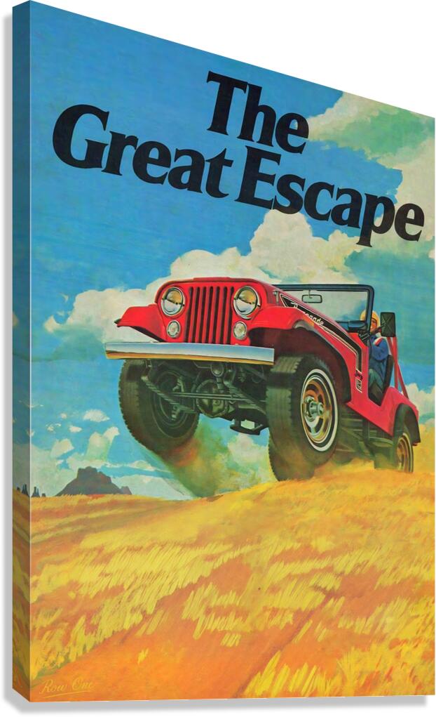 1974 Jeep Art Canvas Print