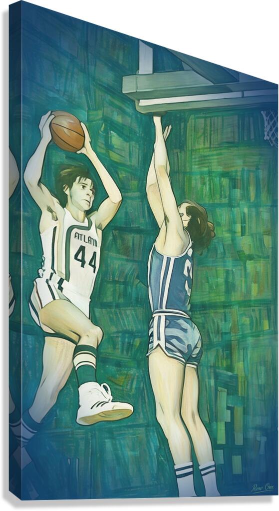 Pistol Pete Maravich Rookie Art Canvas Print