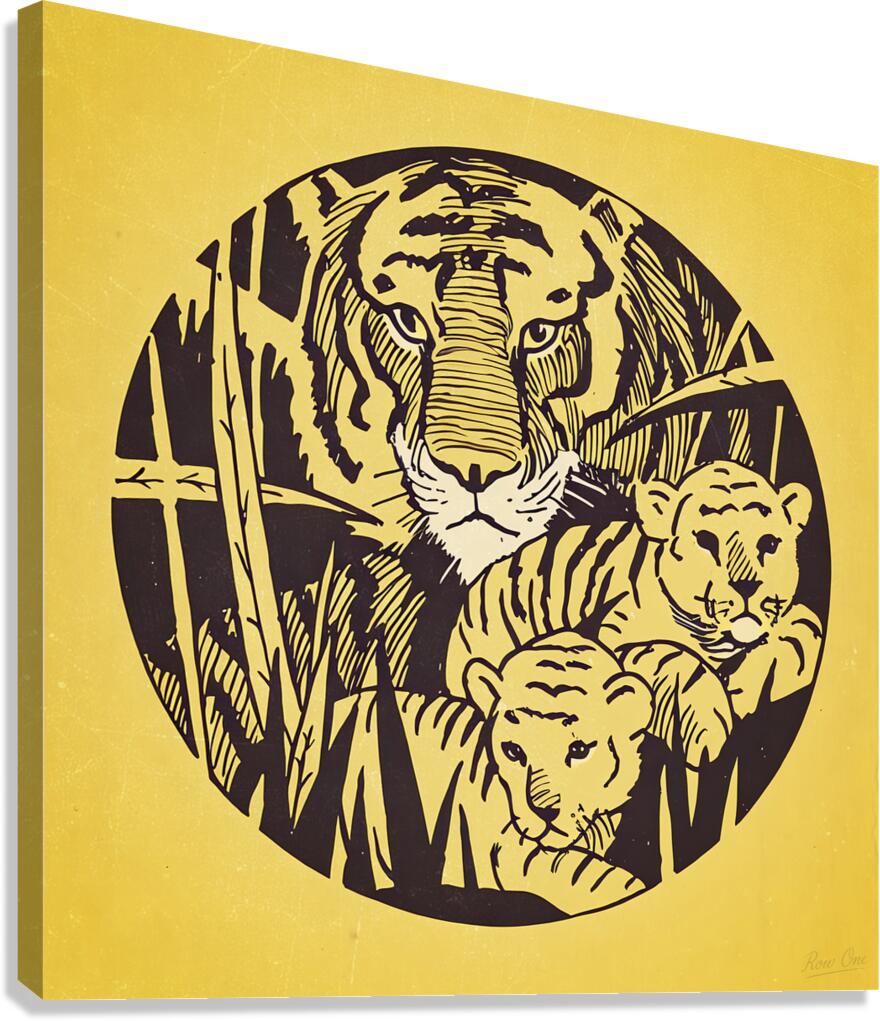 1930s Missouri Tigers Art Canvas Print
