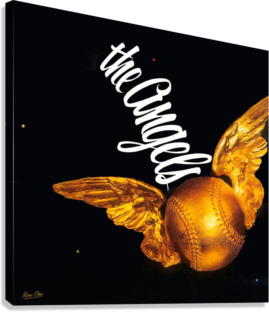 1967 California Angels Vintage Art Canvas Print