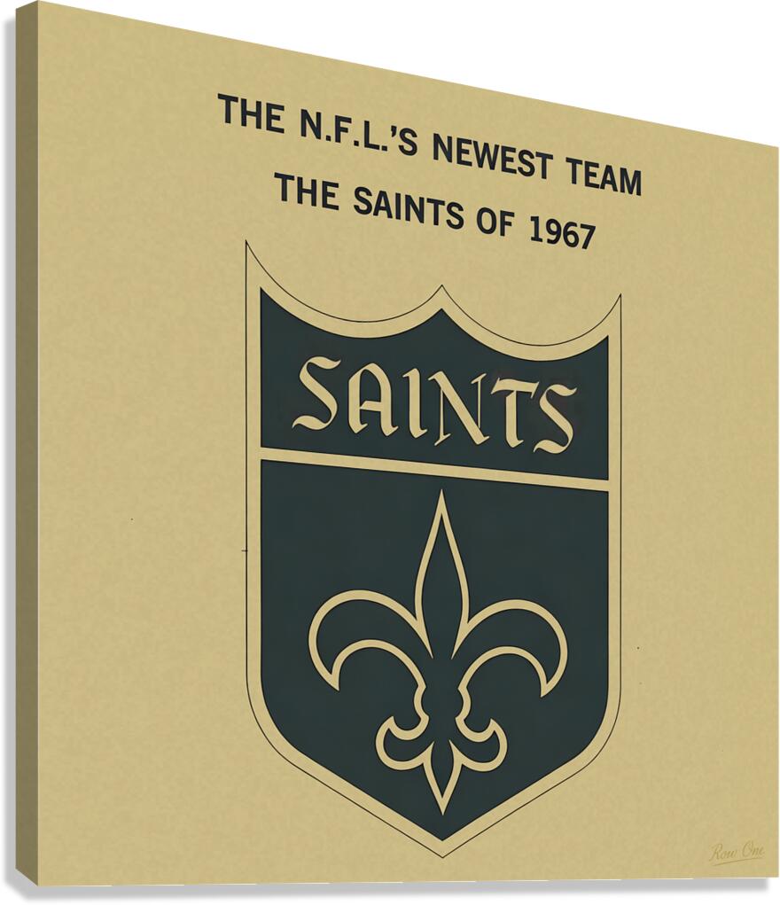 1967 NFL Newest Team New Orleans Saints Canvas Print