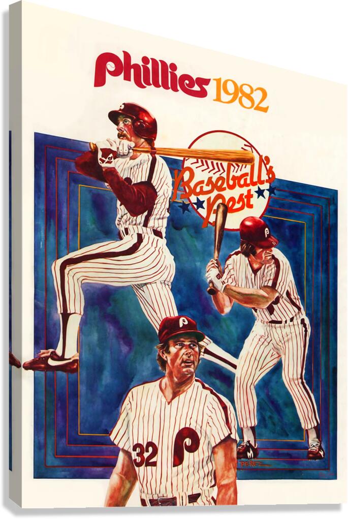 1982 Philadelphia Phillies Art Canvas Print