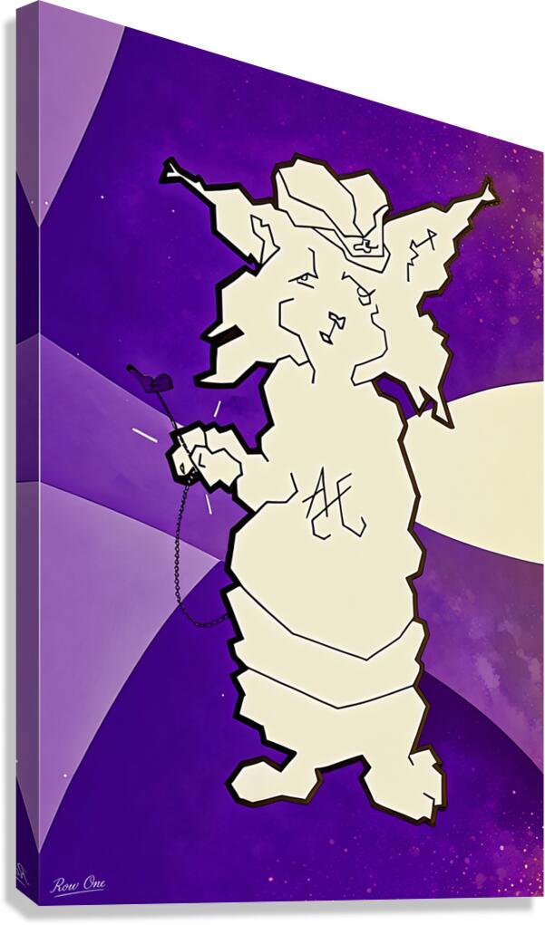 Vintage Abilene Christian College Wildcat Art by Mike Fanning Canvas Print