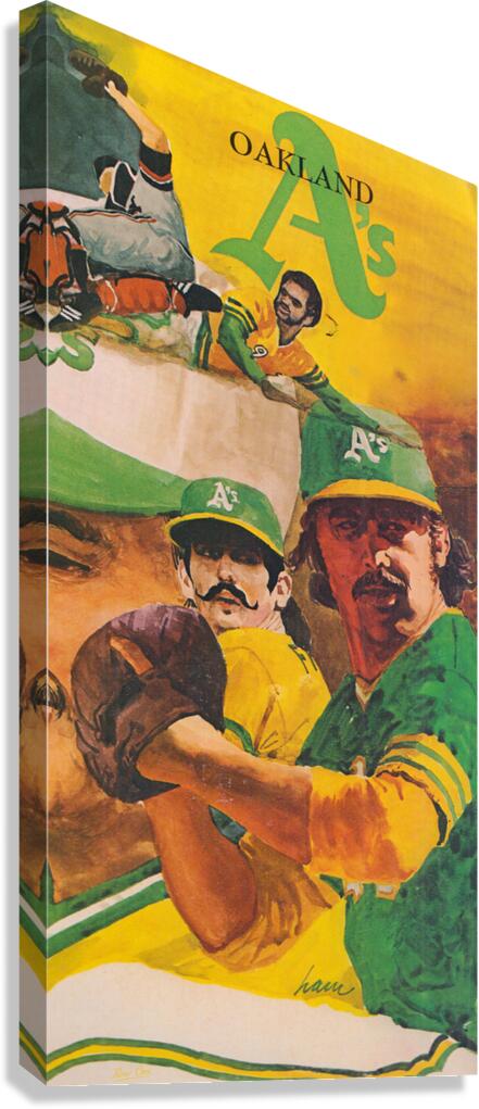 1973 Oakland As Art  Canvas Print