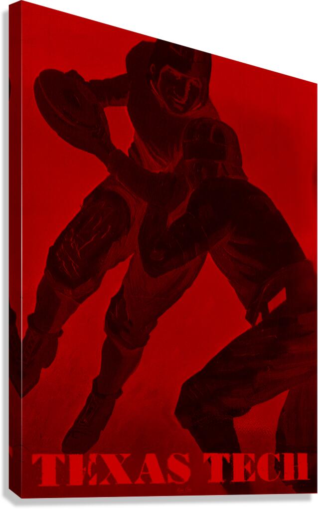 1935 Texas Tech Football Cover Art Remix Canvas Print