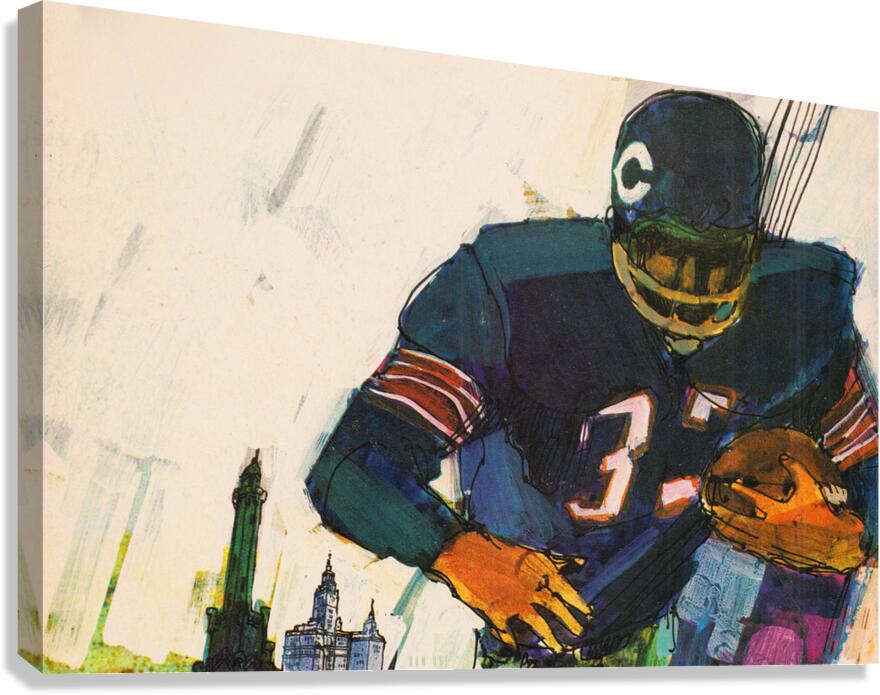 1967 Chicago Bears Art by Terry Smith Canvas Print