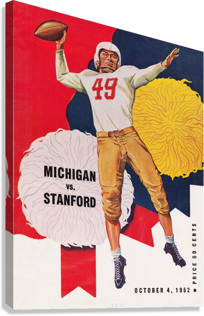1952 Michigan Wolverines at Stanford Indians Canvas Print
