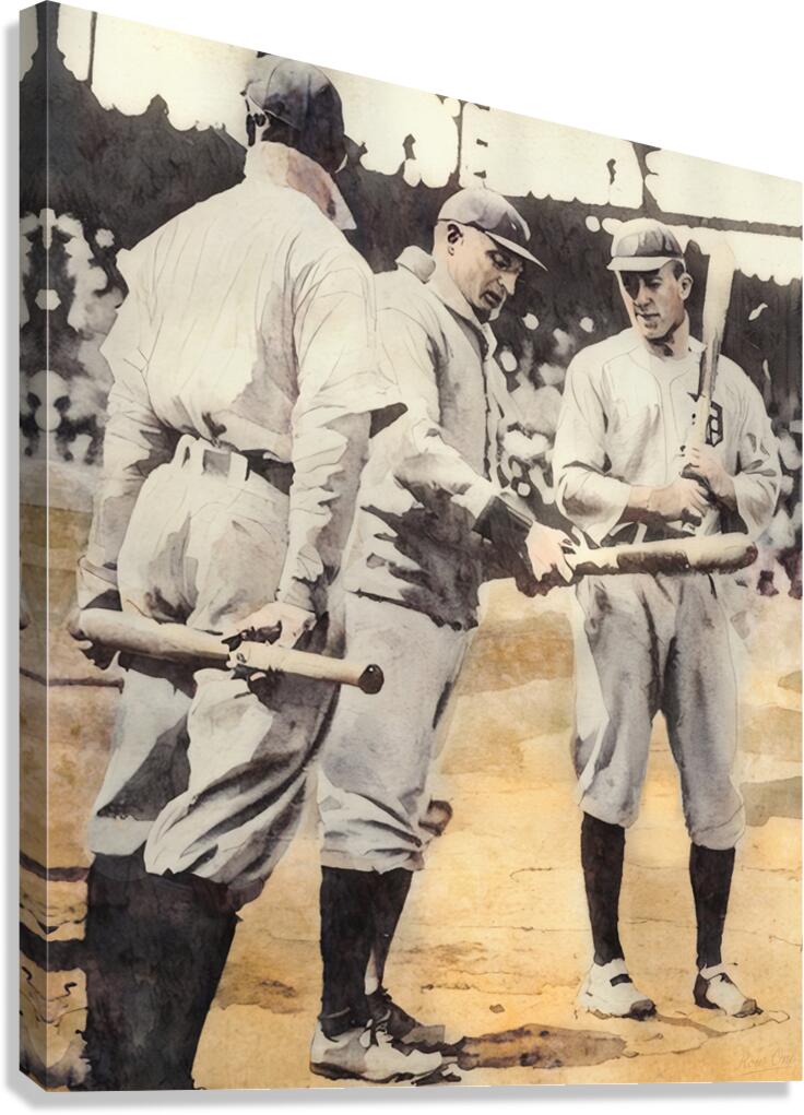 1909 Honus Wagner and Ty Cobb Canvas Print