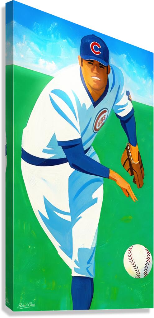 1975 Chicago Cubs Pitcher II Canvas Print