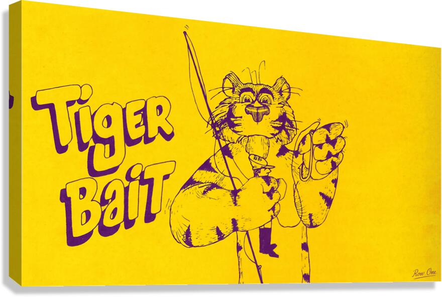 1960s Tiger Bait Cartoon Canvas Print