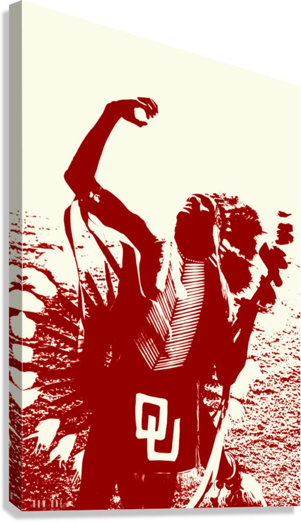 1960s OU Native American Art Canvas Print