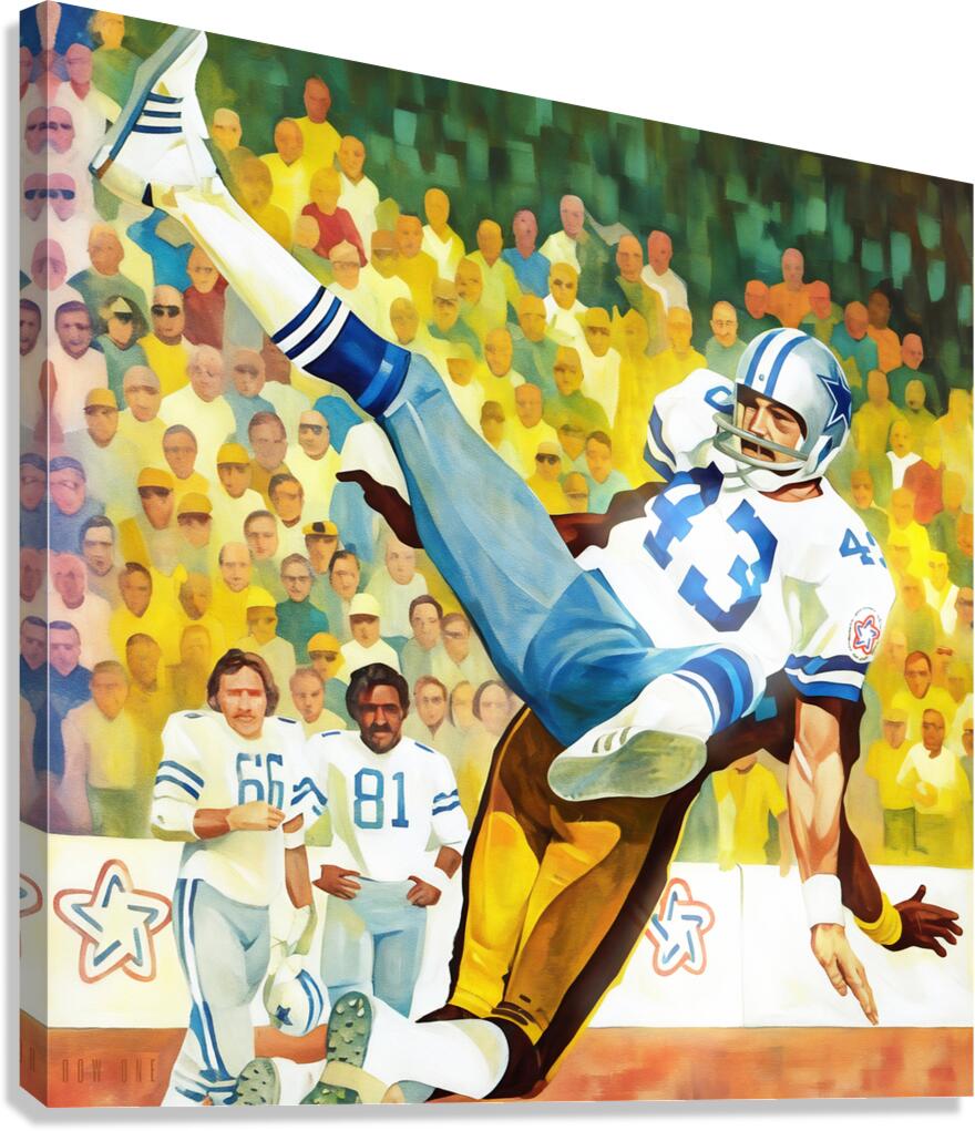 1976 Dallas Cowboys vs. Pittsburgh Steelers Art  Canvas Print