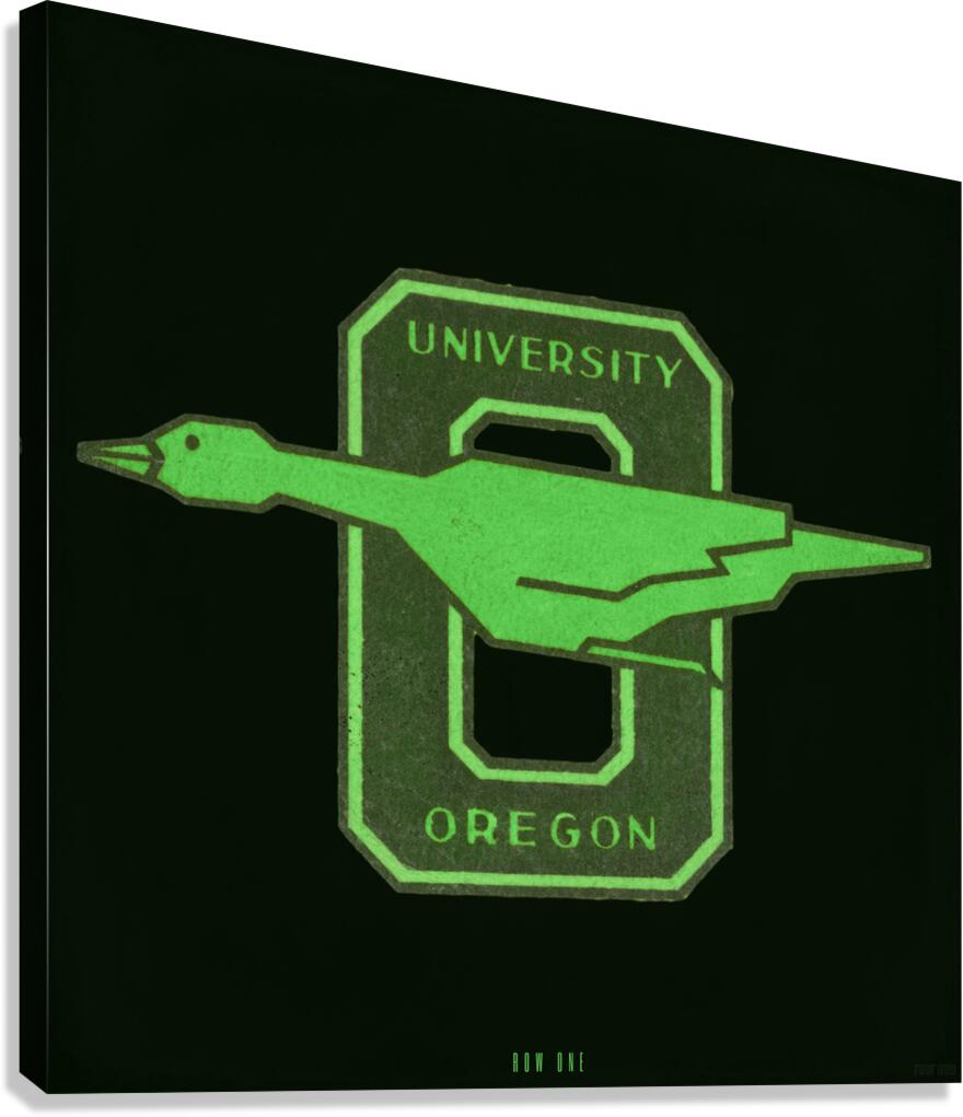 Vintage Oregon Duck Art Remix  Canvas Print