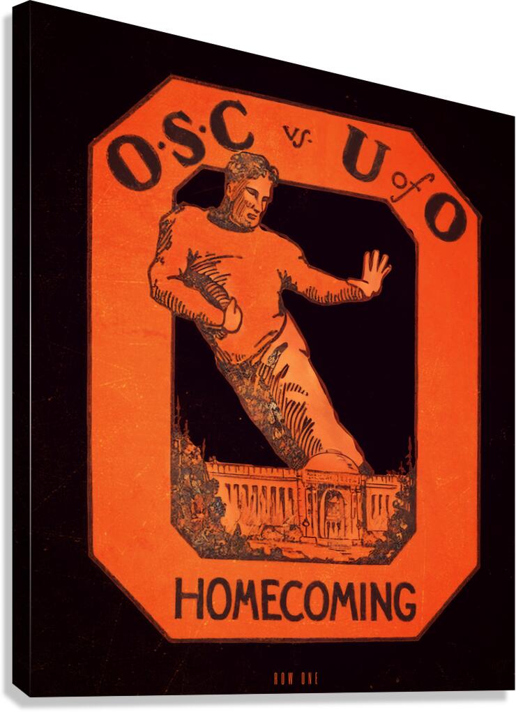 1932 Oregon State College Homecoming Art  Canvas Print