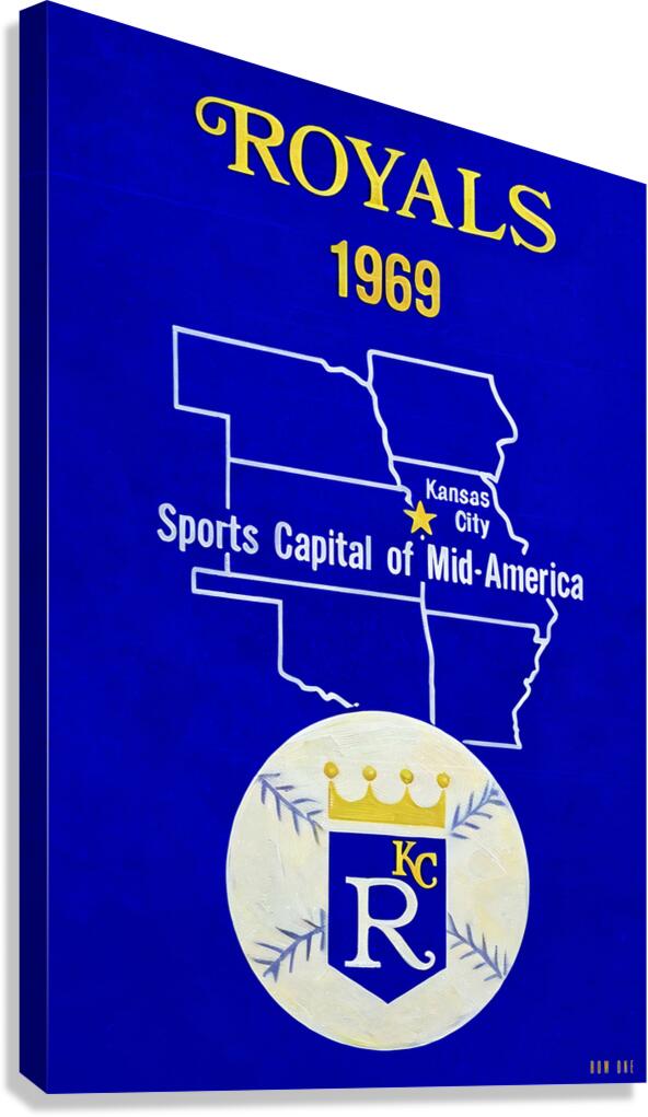 1969 Kansas City Royals Art  Canvas Print
