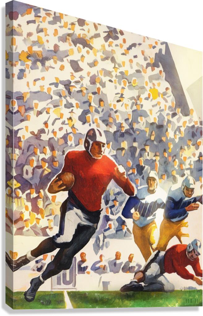 1937 Gridiron Sweep  Canvas Print