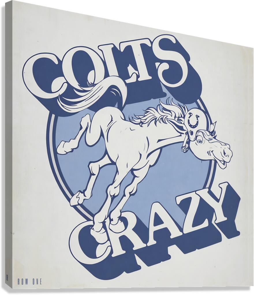 1980s Baltimore Colts Art  Canvas Print