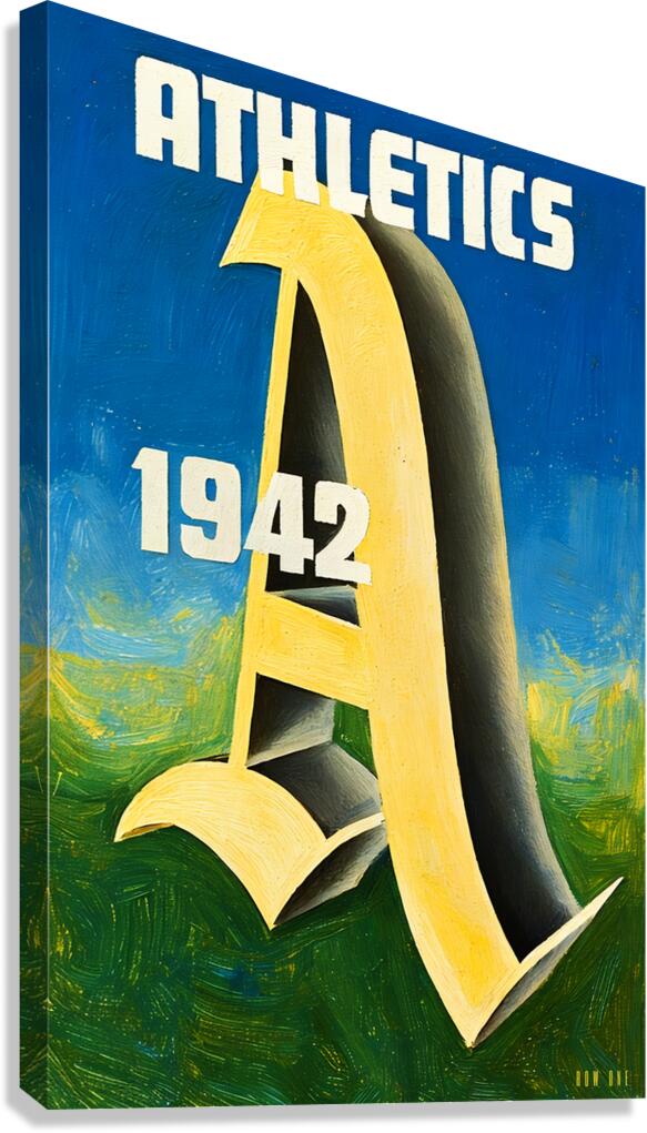 1942 Philadelphia Athletics Cover Art  Canvas Print