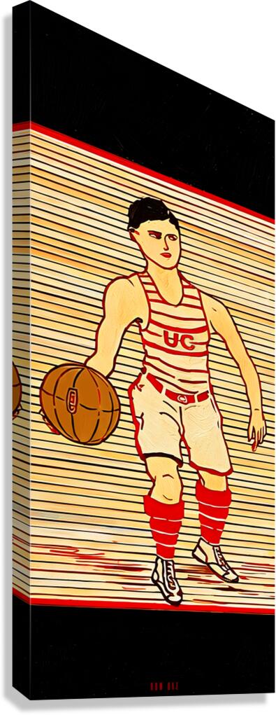 Early 1900s Cincinnati Bearcats Basketball Art  Canvas Print