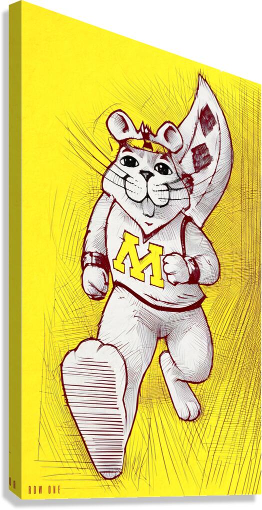 1980s Minnesota Golden Gopher Jogging Canvas Print