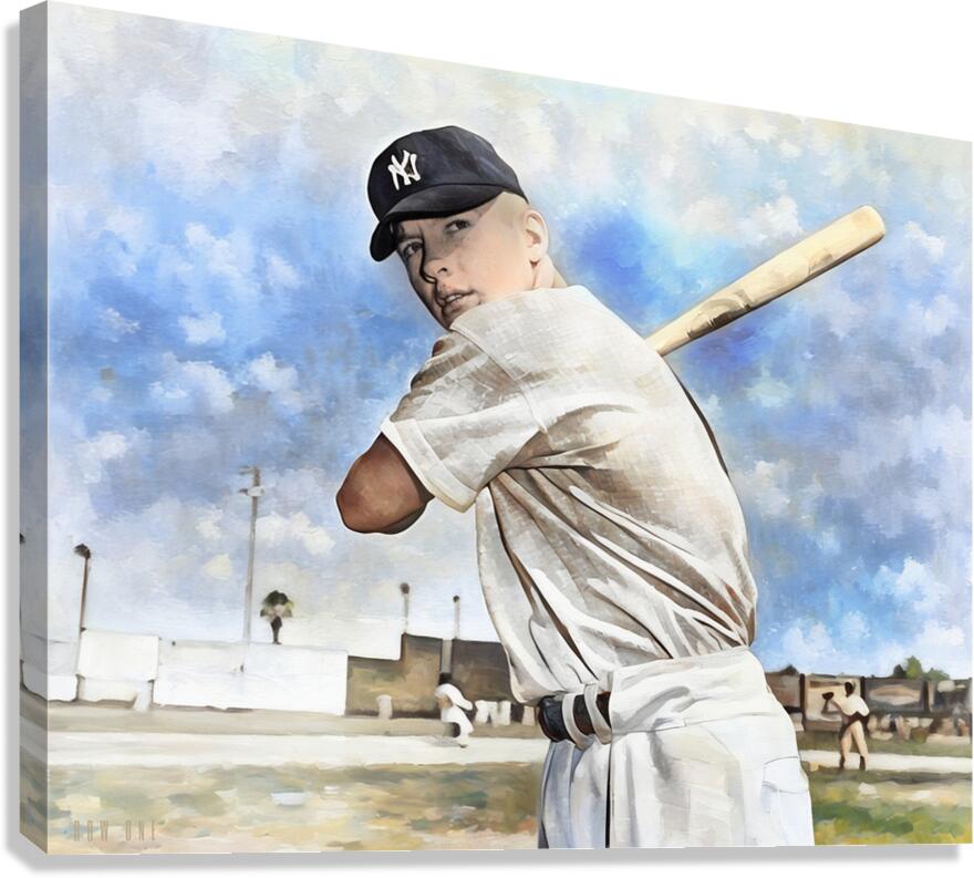 Yankee Legend Mickey Mantle  Canvas Print