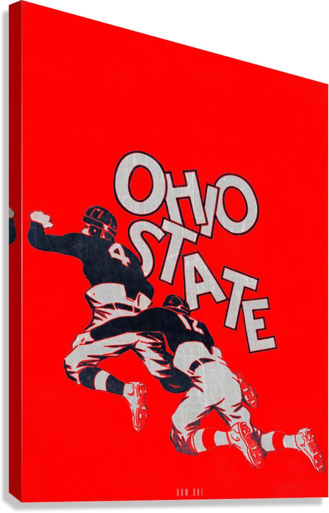 Early 1900s Ohio State Football Art Remix Canvas Print