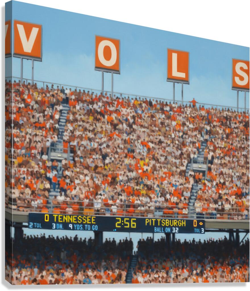 1983 Tennessee Vols Football Stadium Art Canvas Print