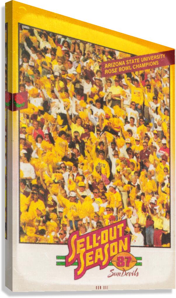 1987 Arizona State Football Art Canvas Print