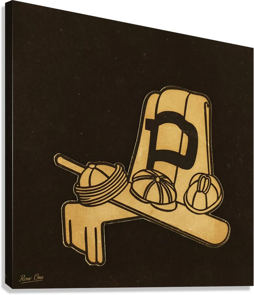 Early 1900s Purdue Hats Art Canvas Print