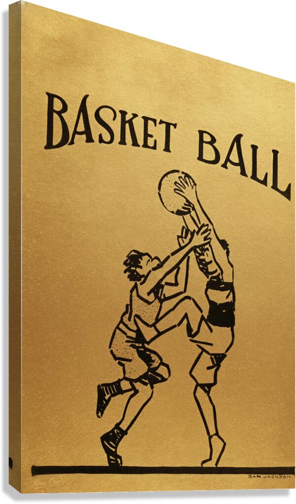 Early 1900s Colorado Basketball Art Canvas Print