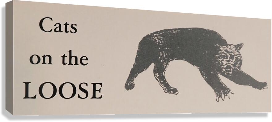 Cats on the Loose Canvas Print