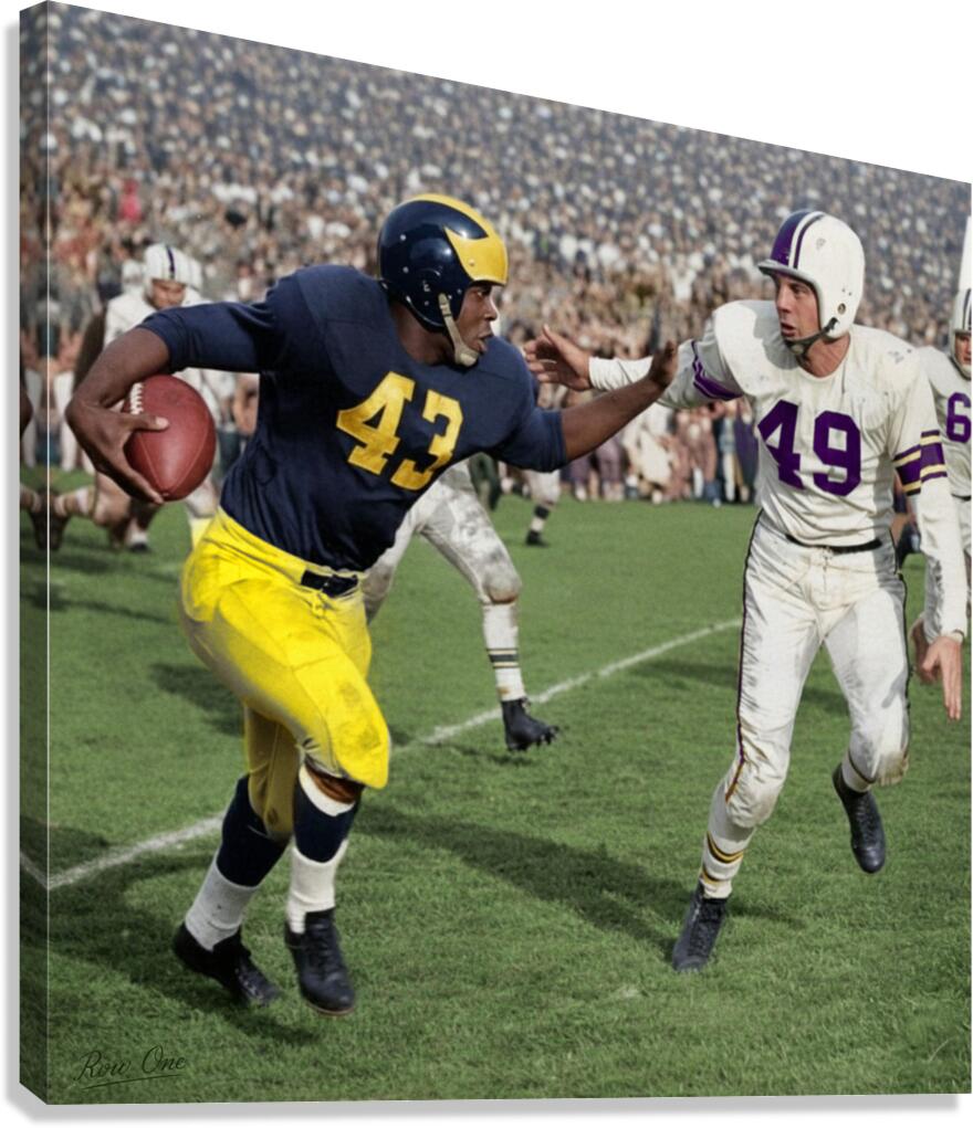 Michigan Wolverines Football Star Jim Pace | Row One Brand Canvas Print