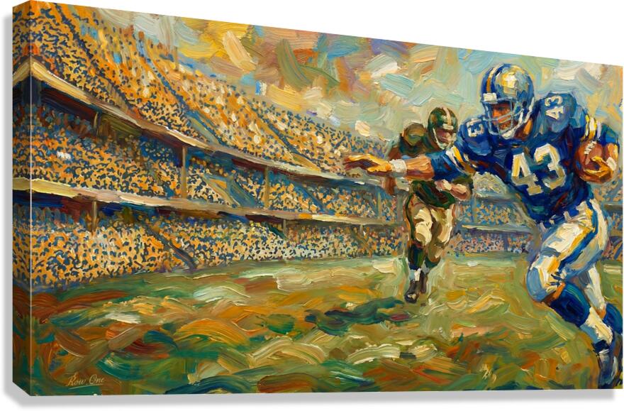 1970s Touchdown Run Canvas Print