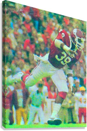 All American Kevin Murphy 39 Defensive End Oklahoma Football Art_OU Sooners Wall Art Canvas Print