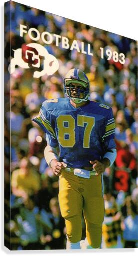 1983 College Football Art_Colorado Buffaloes Football Art Poster Canvas Print