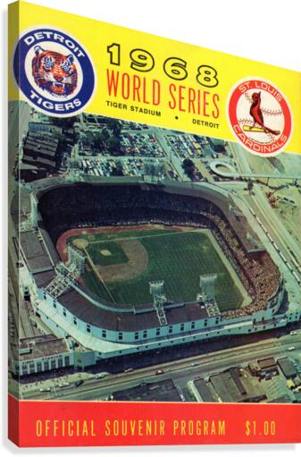 1968 World Series Program Canvas Print