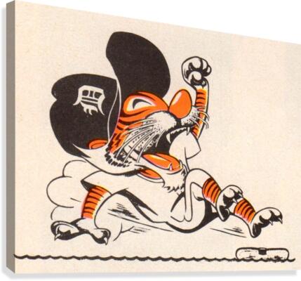 1971_Major League Baseball_Detroit Tigers_Best Sports Cartoons Canvas Print