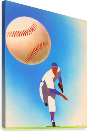 Otis Shepard Standalone Pitcher Art Canvas Print