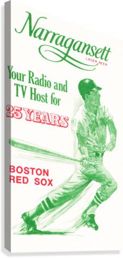 1969 Narragansett Beer Red Sox Ad Canvas Print