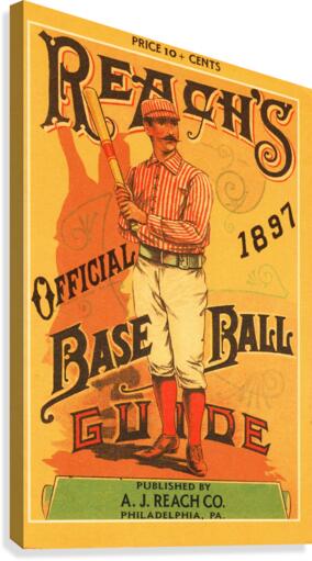 1897 Reachs Baseball Guide Poster Canvas Print