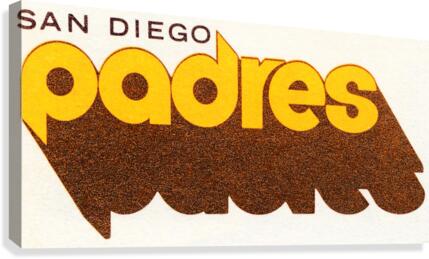 Retro 1980 San Diego Padres Art  Canvas Print