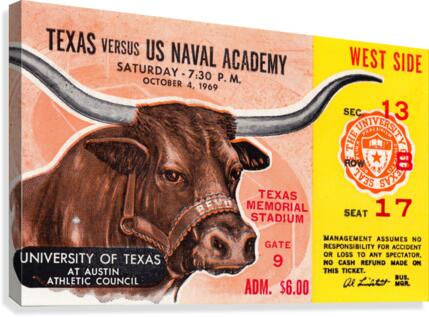 texas longhorns football gift ideas Canvas Print