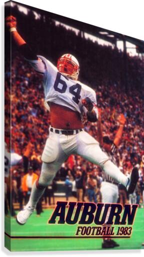 1983 Auburn Tigers Football Poster Canvas Print