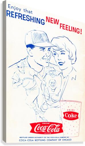 Vintage Coke Ad Enjoy That Refreshing New Feeling Canvas Print