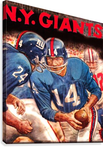 1963 New York Giants Football Art Print  Canvas Print