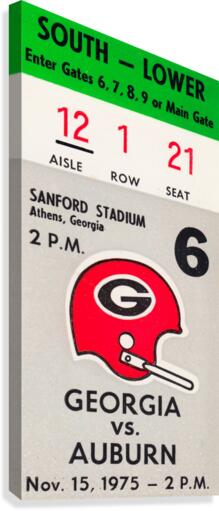 1975 Auburn vs. Georgia Canvas Print