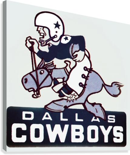 Vintage Dallas Cowboys Art Canvas Print