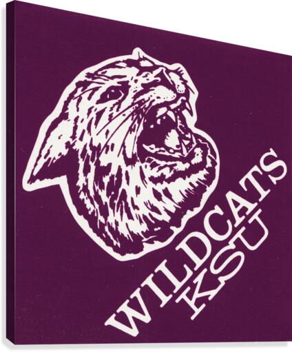 1985 retro ksu wildcats college art Canvas Print