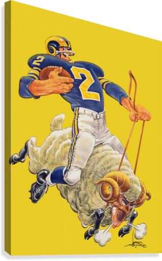 1959 LA Rams Art  Canvas Print