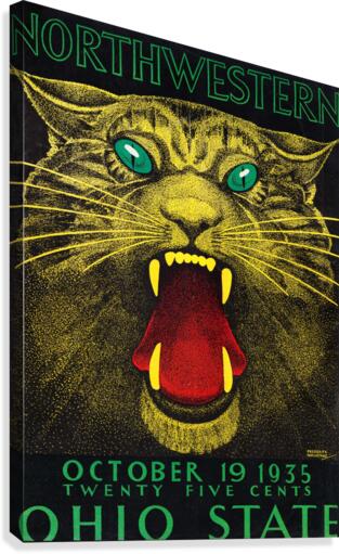 1935 Northwestern vs. Ohio State Canvas Print